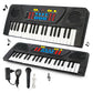 37Key Bigfun Keyboard Toy with Adapter Portable Electronic Keyboards for Beginners Musical Toys Pianos, DC Power Option and Recording Function with MIC