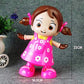 Musical Dancing Doll with Flashing Lights, Walking Singing Doll Musical Toys for 3+ Years Kids, Girls, Boys - Multicolor