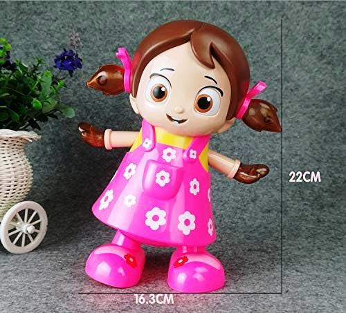 Musical Dancing Doll with Flashing Lights, Walking Singing Doll Musical Toys for 3+ Years Kids, Girls, Boys - Multicolor