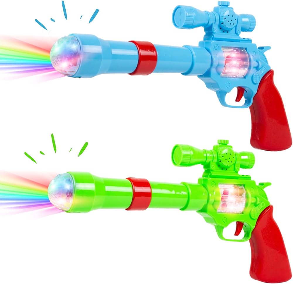 Battery Operated 3D Projection Strike Toy Gun with Vibrant Light & Sound Effects for Kids/Gifts/Toddlers