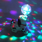 Dancing Dog Toys with Led Lights Flashing and Music, 360 Body Spinning Dog Toy