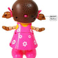 Musical Dancing Doll with Flashing Lights, Walking Singing Doll Musical Toys for 3+ Years Kids, Girls, Boys - Multicolor