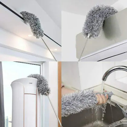 Microfiber Feather Extendable Duster with extra-long pole & Bendable head